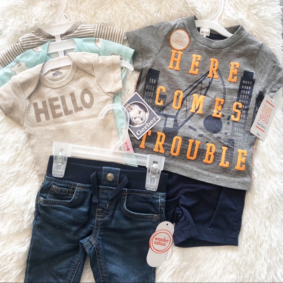 Carter's Other - NWT 0-3 mo lot of clothes (onesies, joggers, set)